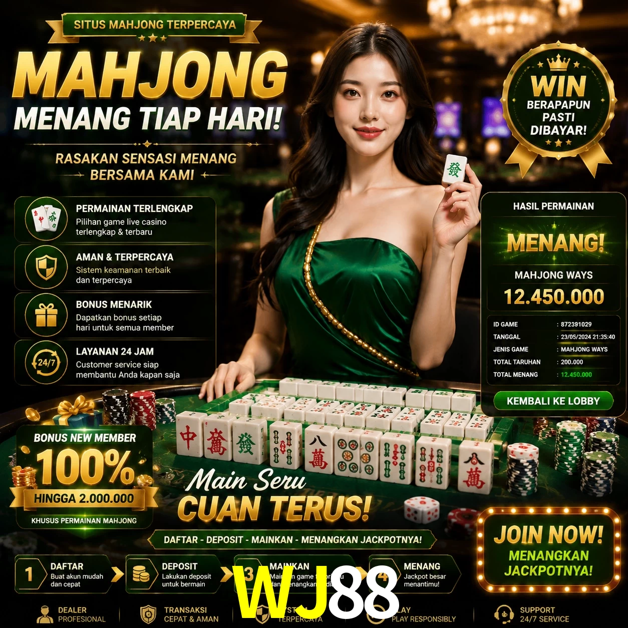 Cashback VIP WJ88 - reembolso semanal